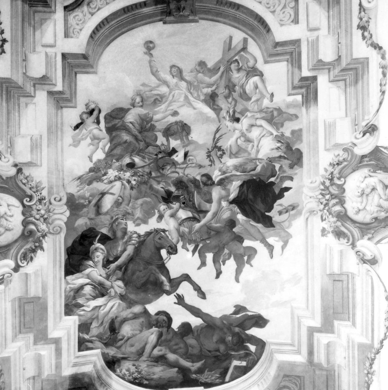 Pier Dandini - Il trionfo della fede, Villa Feroni di Bellavista, dettaglio